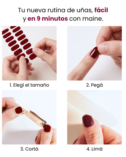 Uñas de Gel Sin UV Maine